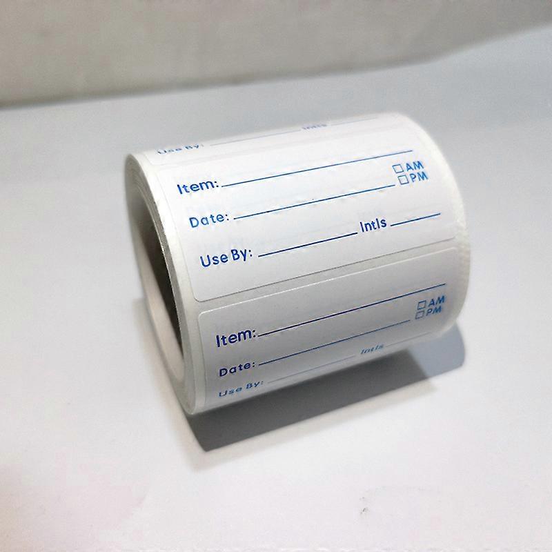2 Rolls 1000 Pieces Dissolvable Food Labels Food Canning Removable Stickersred And Blue