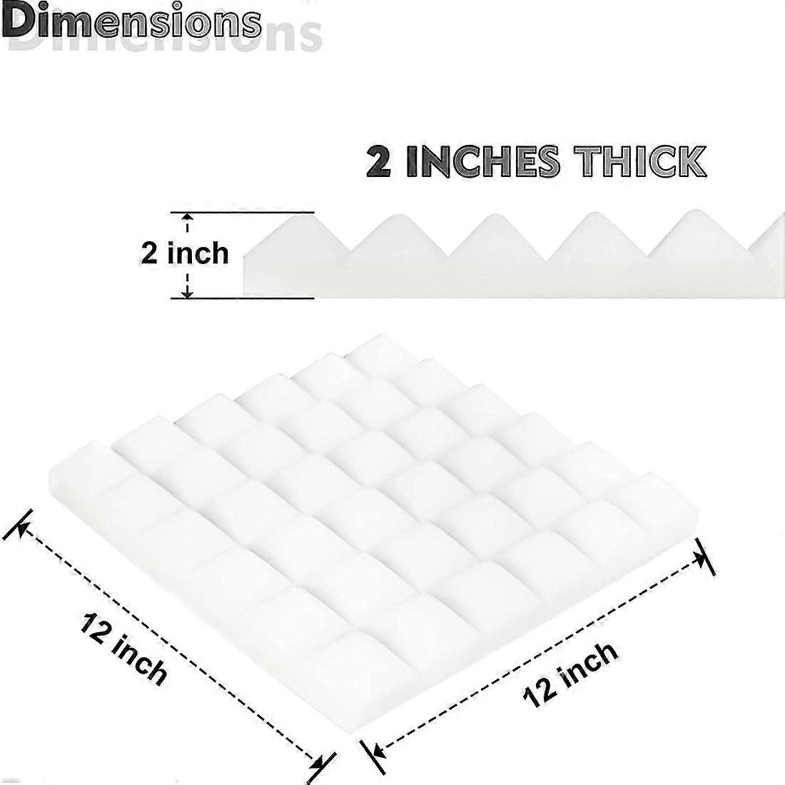 12 Pack Acoustic Panels,sound Proof Foam Panels,studio Soundproofing Wedges,wall Reduce Noise Foam
