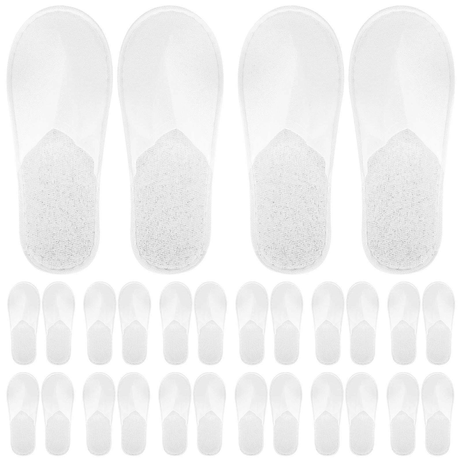 20 par tofflor Hotell Engångs Halkfria Tofflor Husgäster Tofflor För Män Kvinnor