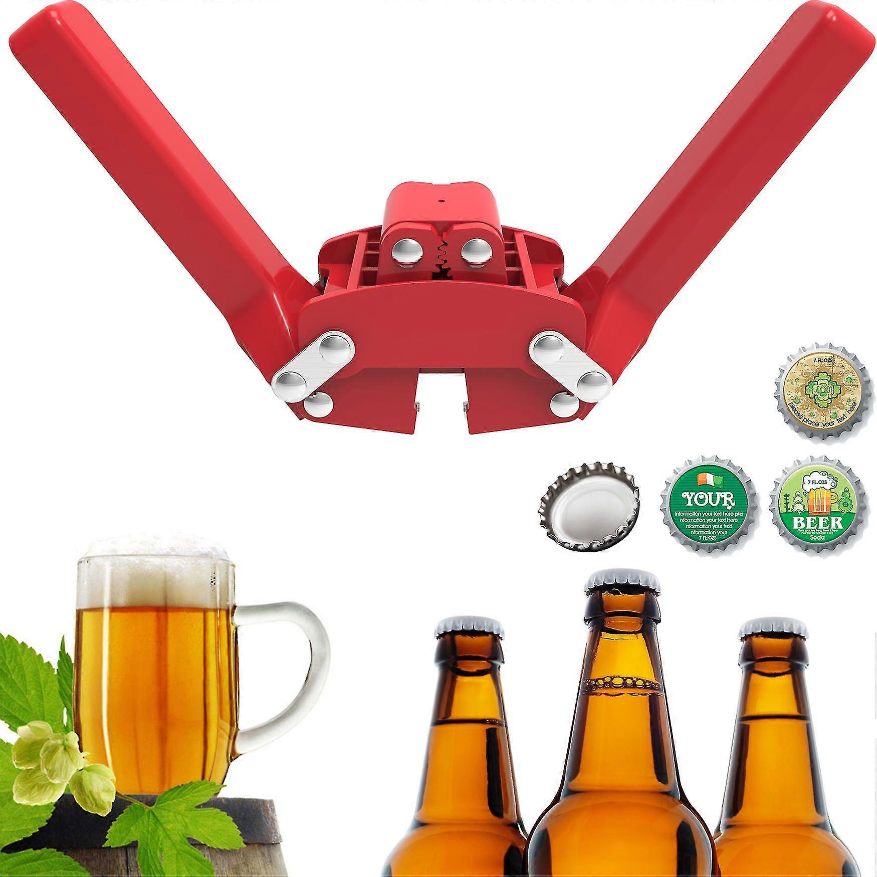 ボトルキャッパー、手動ビールボトルクラウンキャッパーシーリングツインレバー