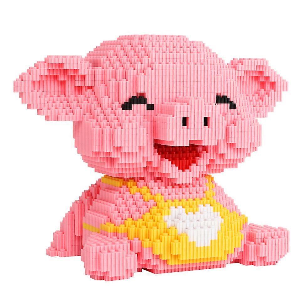 Micro Pig Building Blocks  Mini Building Toy Bricks,5300Pieces  (happy Pig)
