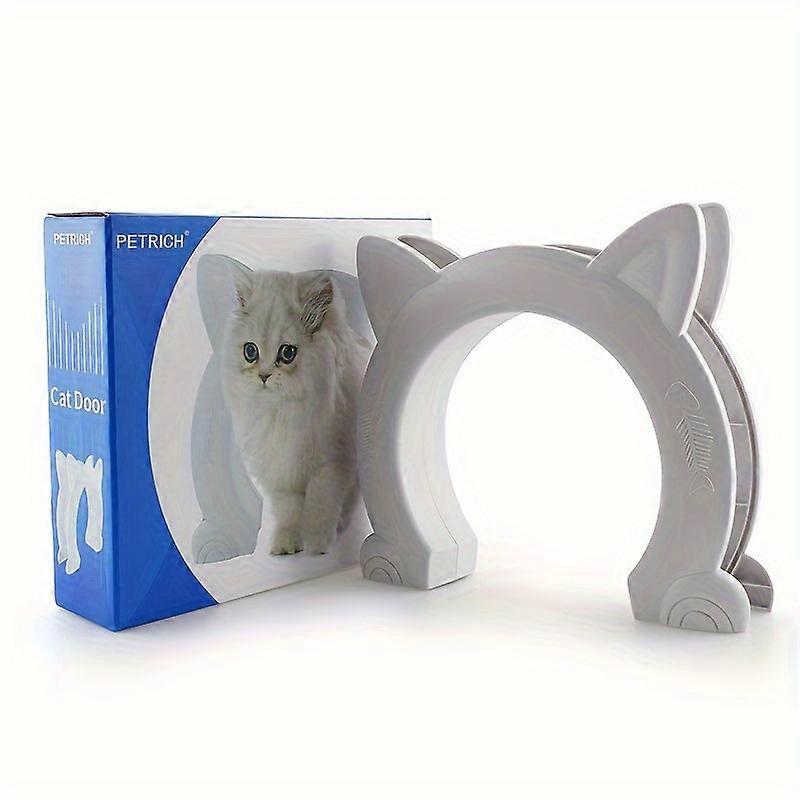 1pc Pet Door for Cats and Dogs - Freely Come and Go Design, Suitable for Kittens and Puppies, Durable ABS Material, Easy Installation, Space-Saving, P
