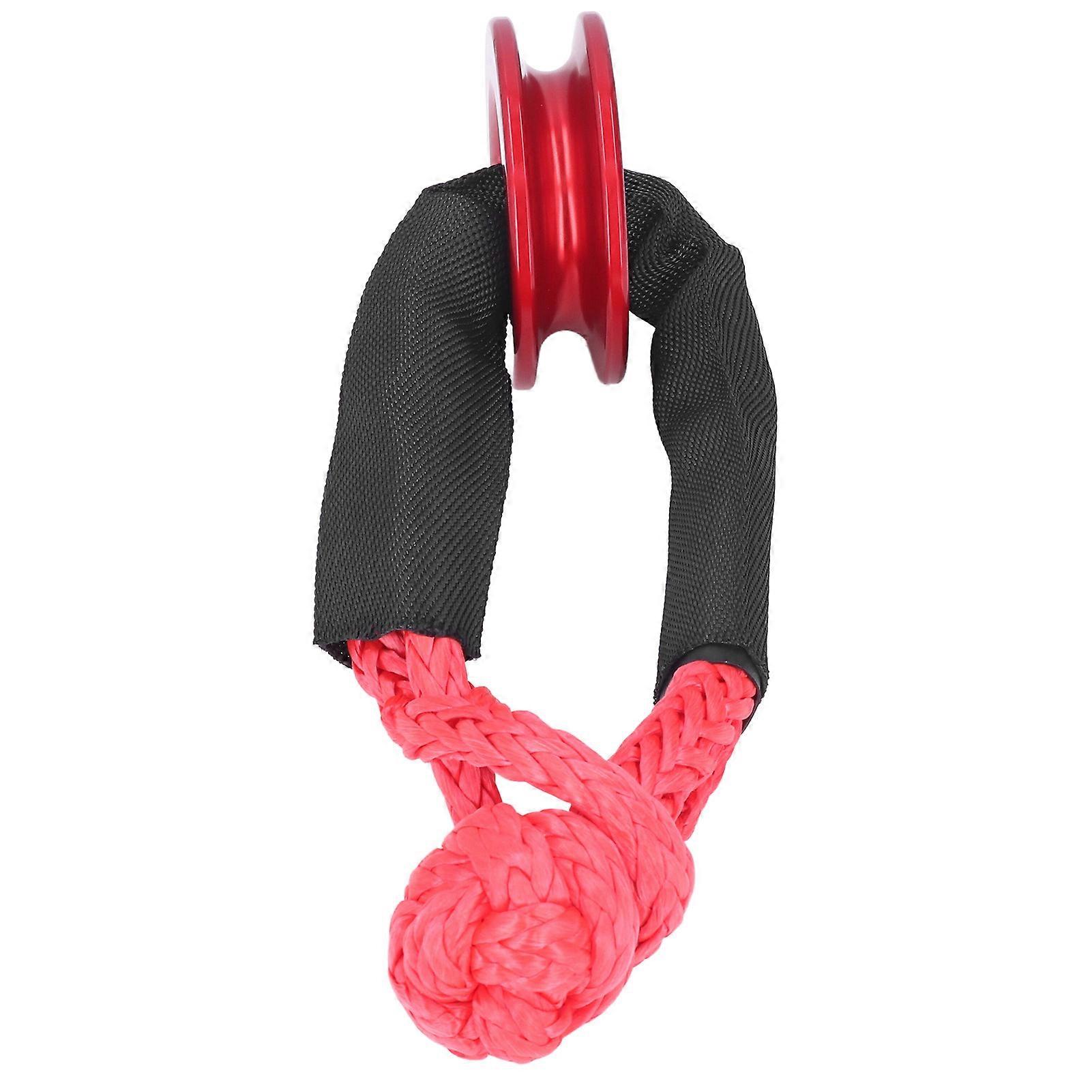 Synthetic Soft Shackle Rope Kit Aluminum Snatch Ring for ATV SUV UTV Truck Towing