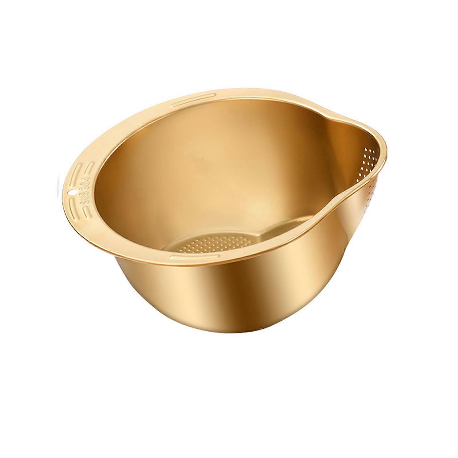 Rice Washer Strainer Bowl, Inclined Bottom Design High Capacity Rice Strainer,100% New