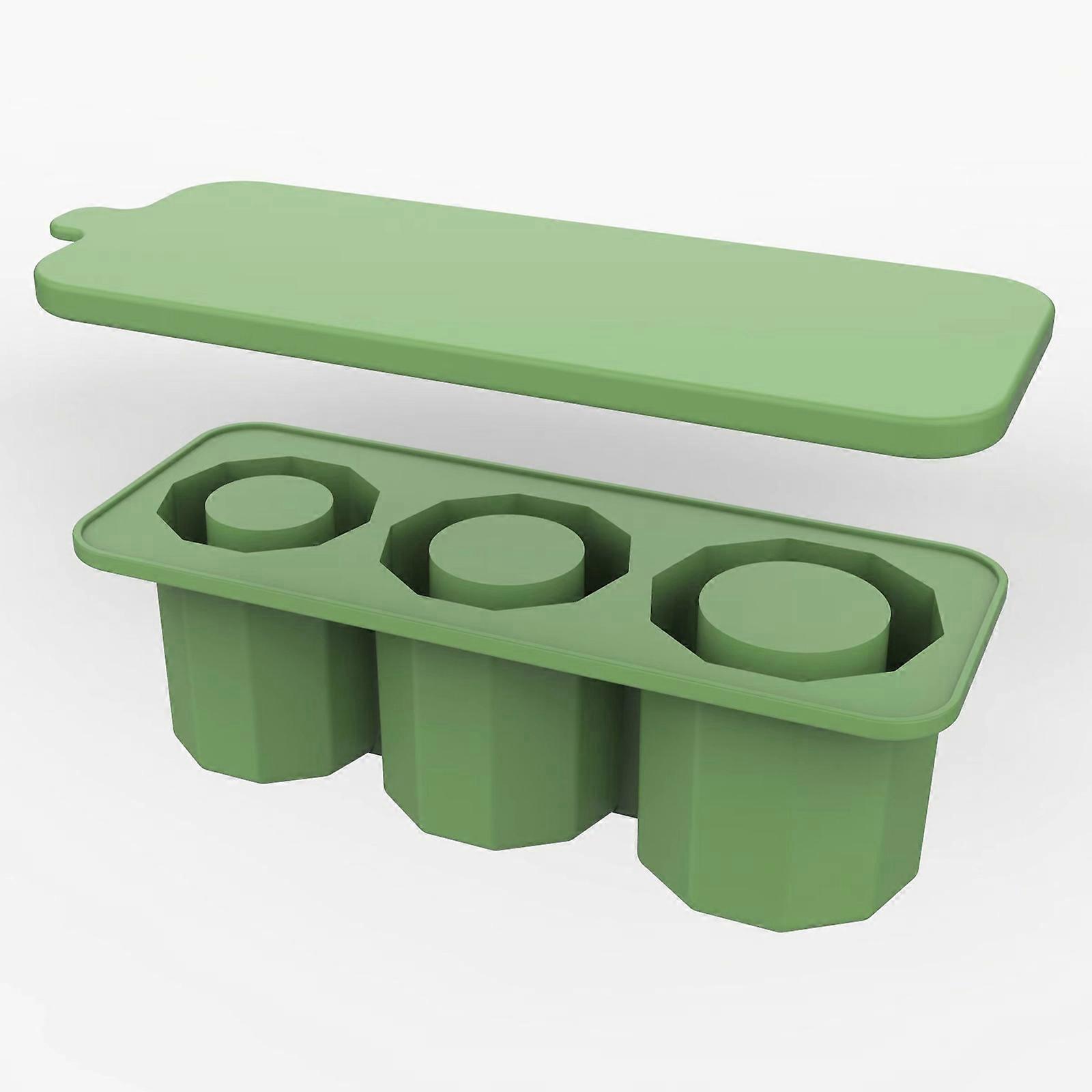 Ice Cube Tray for Stanley Cup, Silicone Ice Cube Trays for Freezer, Stanley Cup Accessories Compatible with 30-40oz, Hollow Cylinders Ice Cube Mold