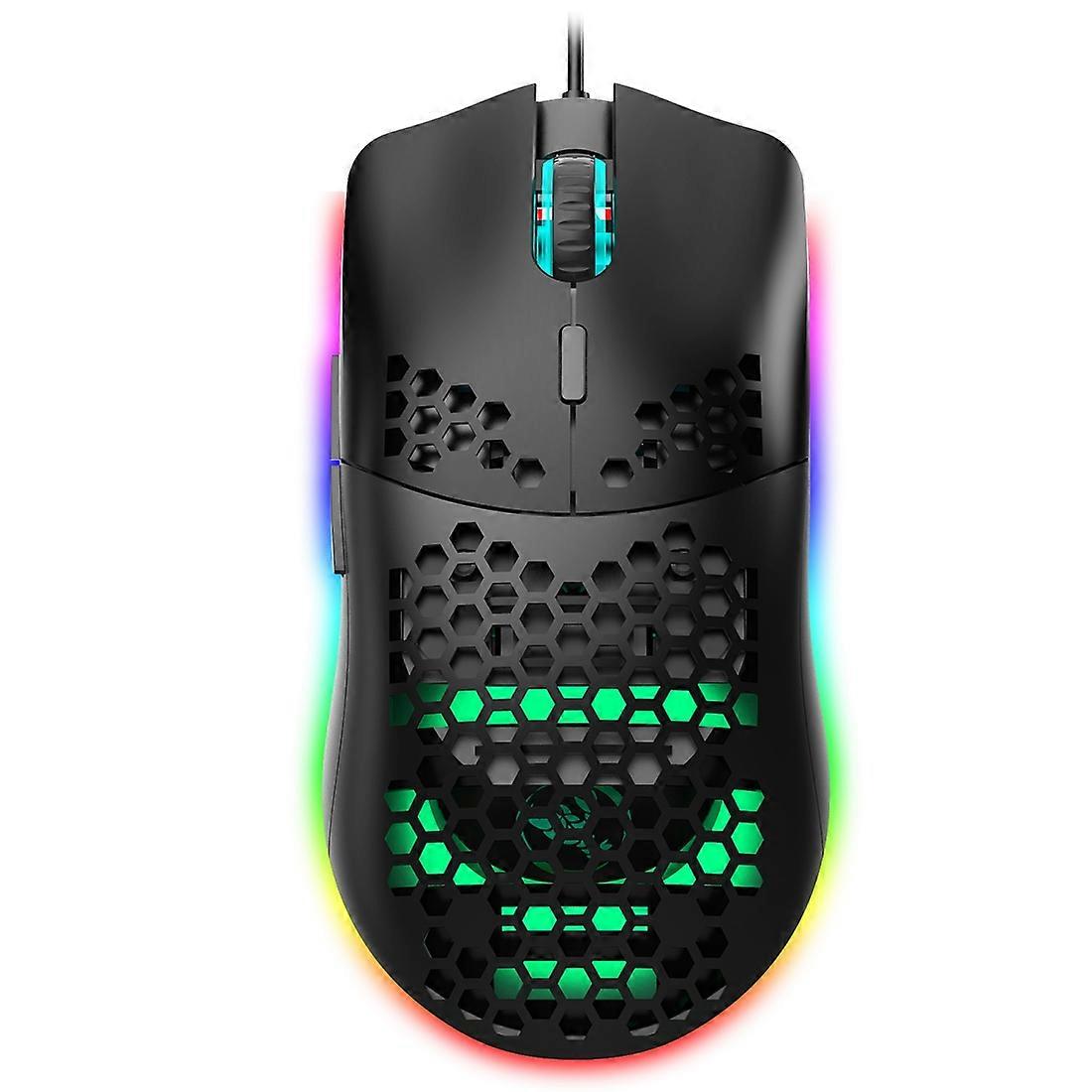 HXSJ J900 RGB Lighting Programmable Gaming Wired Mouse