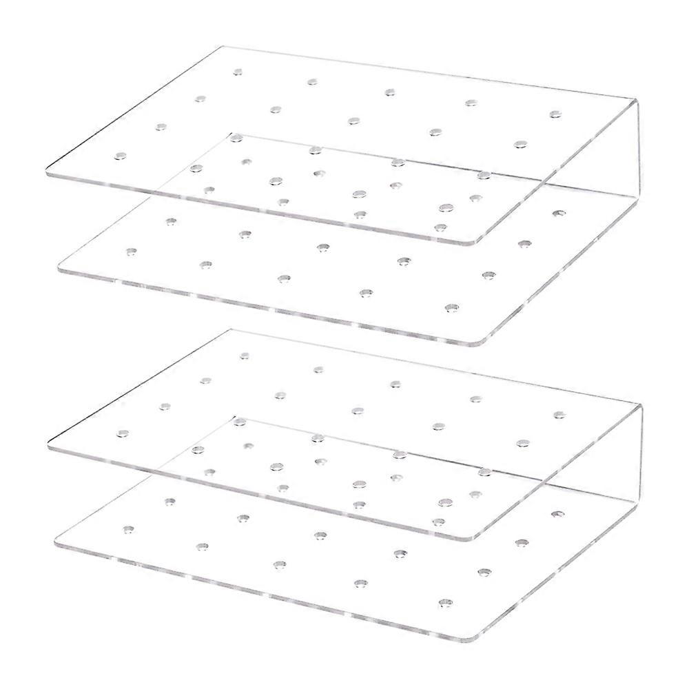 2 عبوة الاكريليك مصاصة حامل 20 حفرة كعكة موقف عرض لحفلات الزفاف حفلات استقبال المولود الجديد حفلة عيد ميلاد