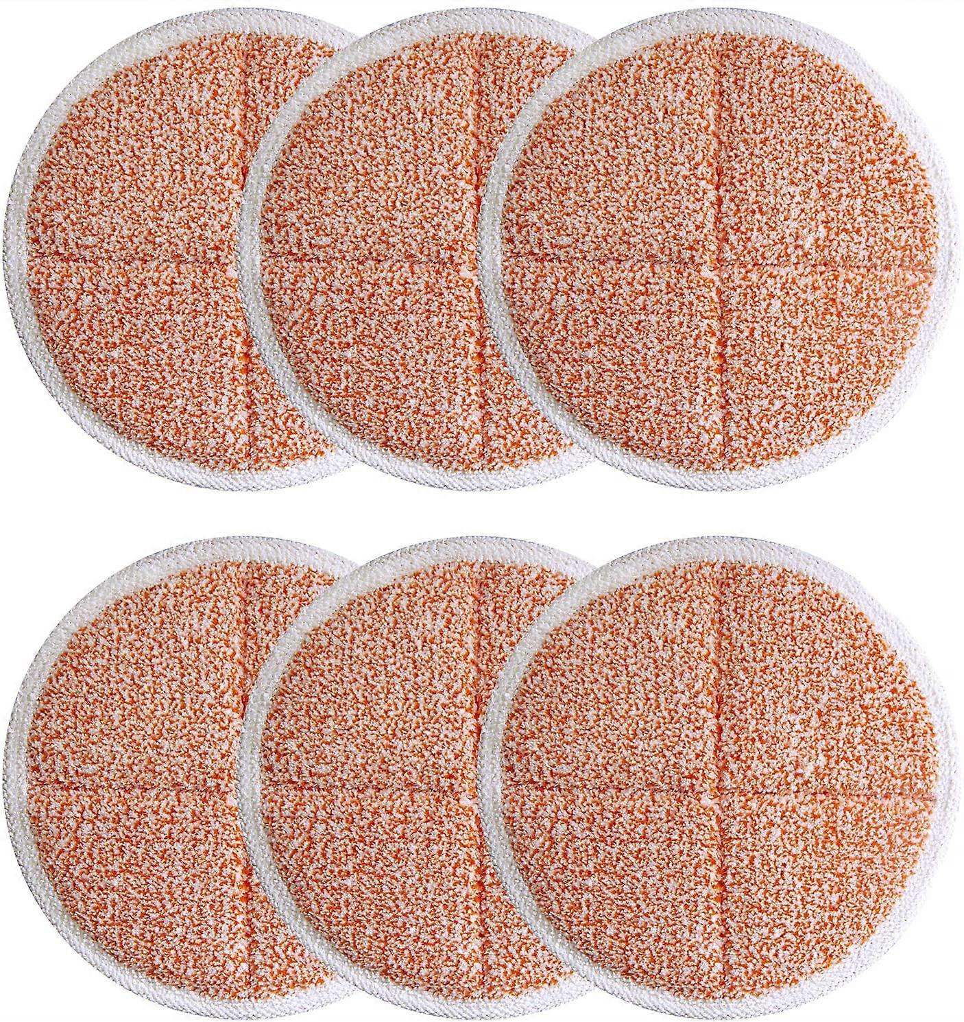 Fong Pack Replacement Pads 2124, 2039A, 2307, 23157, 20391, 20399 Compatible with Bissell Spinwave Hard Mop Cleaner (Orange)