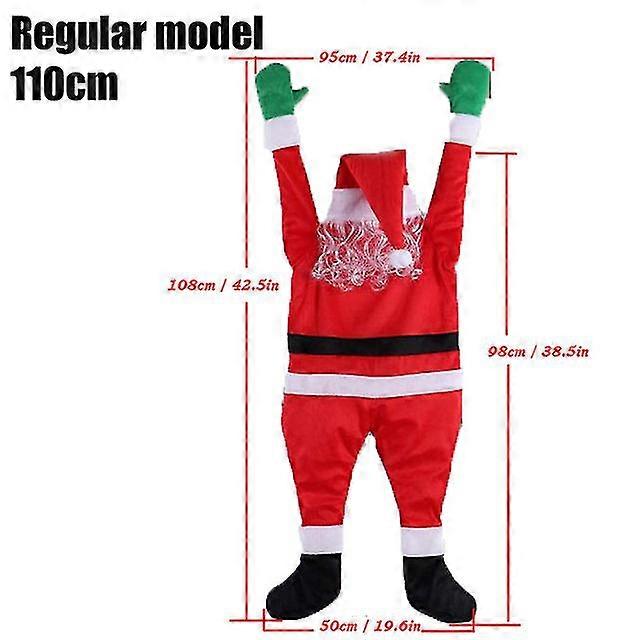 Santa αναρρίχηση διακόσμηση τοίχων Χριστούγεννα εσωτερική υπαίθρια διακόσμηση γκαζόν σπιτιών οικογενειακών στηριγμάτων Μαλακό και φιλικό προς το δέρμα