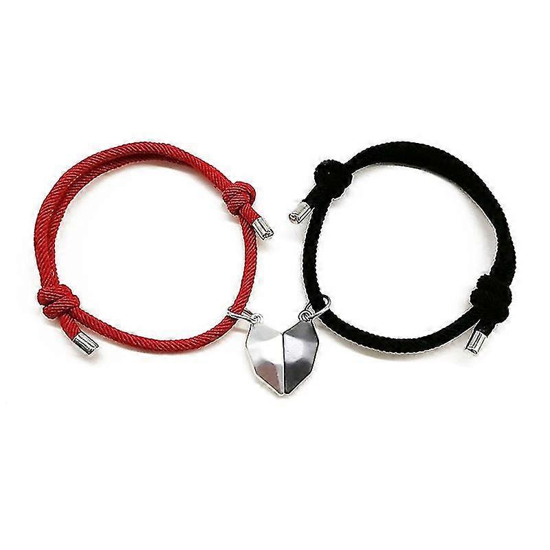 Kolye Kolye Bilezik İki Ruh bir kalp kolye mıknatıs kolye çift dört parça kit seti