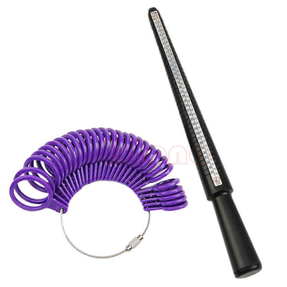 Mandrel Finger Gauge Ring Sizer Convenient Ring Size Stick Measurement Tool Set