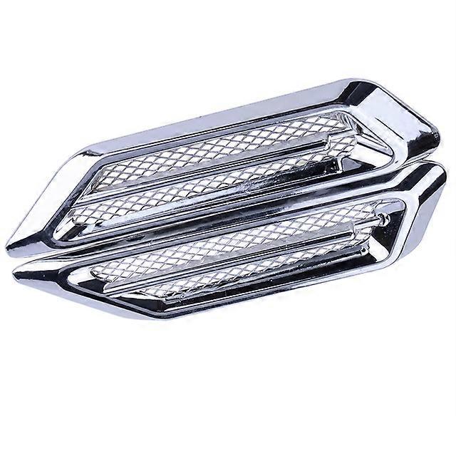 Car Side Wing Cover Shark Gill Shape Fender Vent Air Flow Spoiler Decorative Racing Intake Grille Trim ABS Decoration Sticker