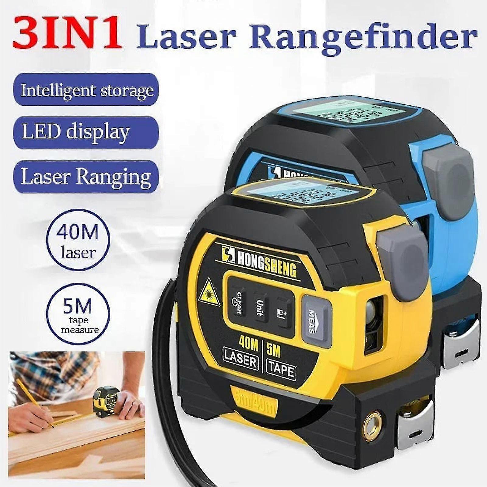 40/60m Measurin Sight 3-in-1 Infrared Laser Tape Measuring,handheld Electronic Digital Tape Measure