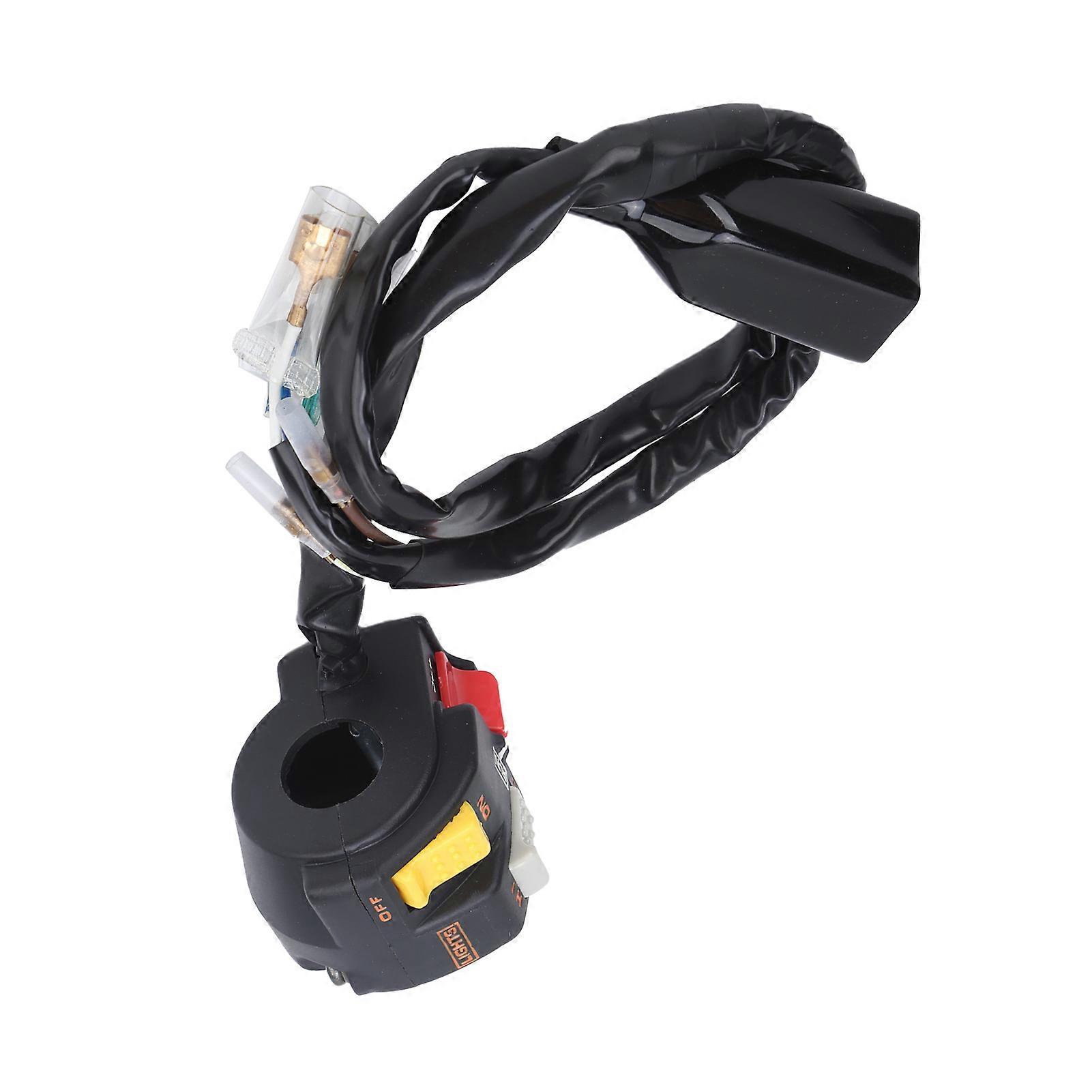 Motorcycle Handlebar Switch Assembly HI/LOW Button Decoration Replacement for Honda ATC 350X