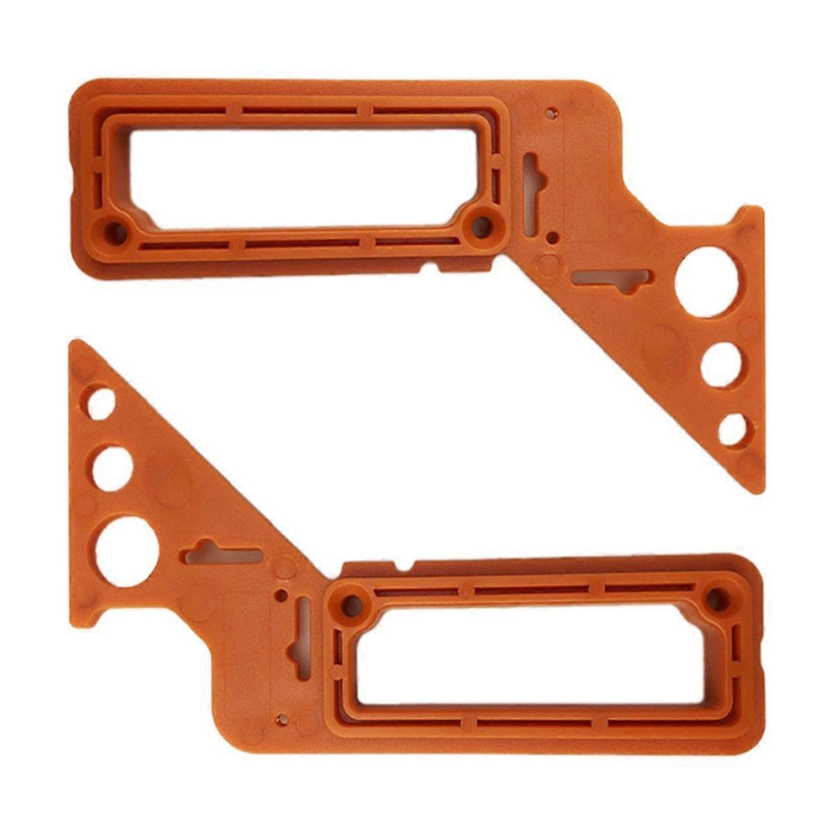 2Pcs 8-In-1 Multi-Angle Woodworking Angle Ruler Locator Measuring Tool Angle Ruler Plastic Scale
