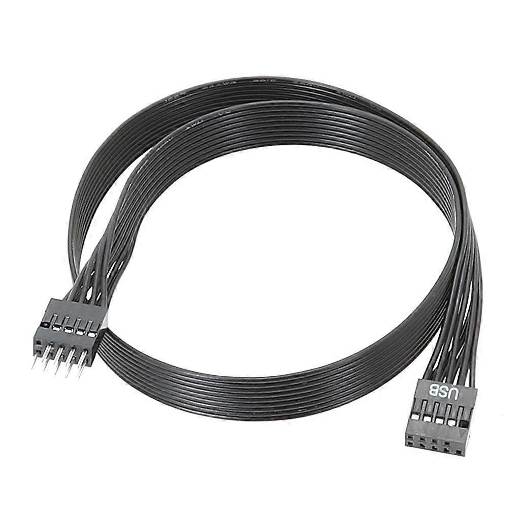 Cabo de Extensão Frontal USB 9pin 2.0 para Computador 9-Pin Macho para Fêmea