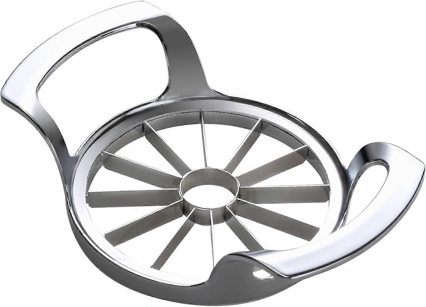 Apple Slicer Upgraded Version 12-Blade Extra Large Apple Corer, Stainless Steel Ultra-Sharp Apple Cutter, Pitter, Divider for Up to 4 Inches Apples (U