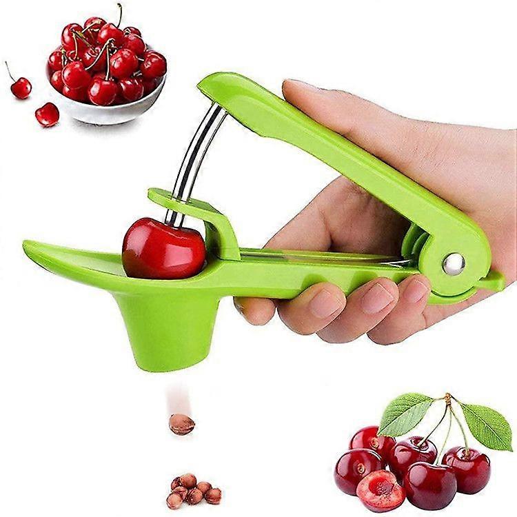 Cherry Pitter, Olive Pitting Tool for Removing Cherry Seeds, Cherry Pitting Tool with Space-Saving Locking Design, Multi-Function Fruit Pitter