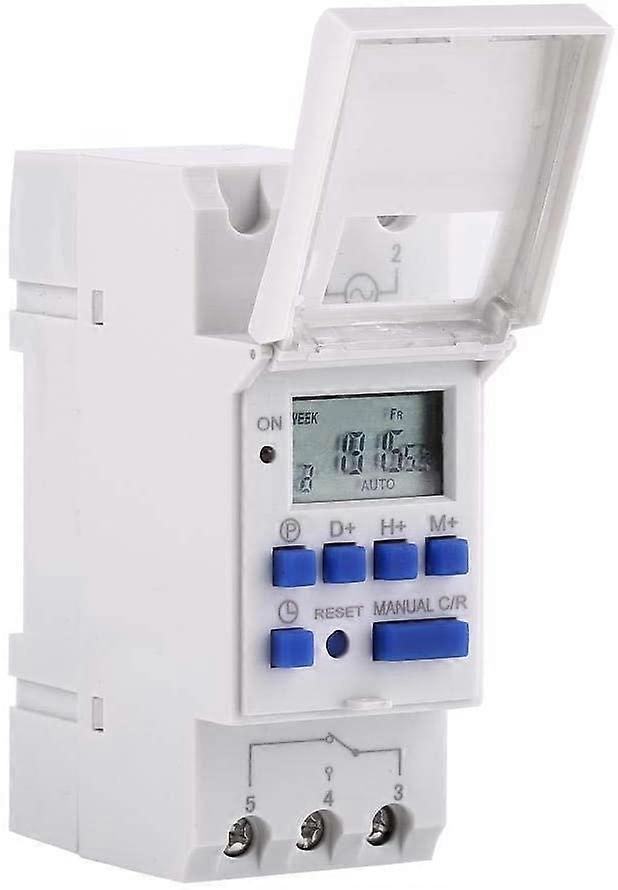 Digital Programmable Timer LCD Display Weekly Programmable Time Switch Timer Relay 16on & 16off Timer(24V)