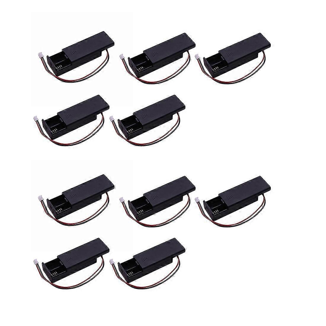 10 Pcs for Battery Holder Shell for 2Pcs AAA Batteries 3V PH2.0 for Microbit Development Board Kids