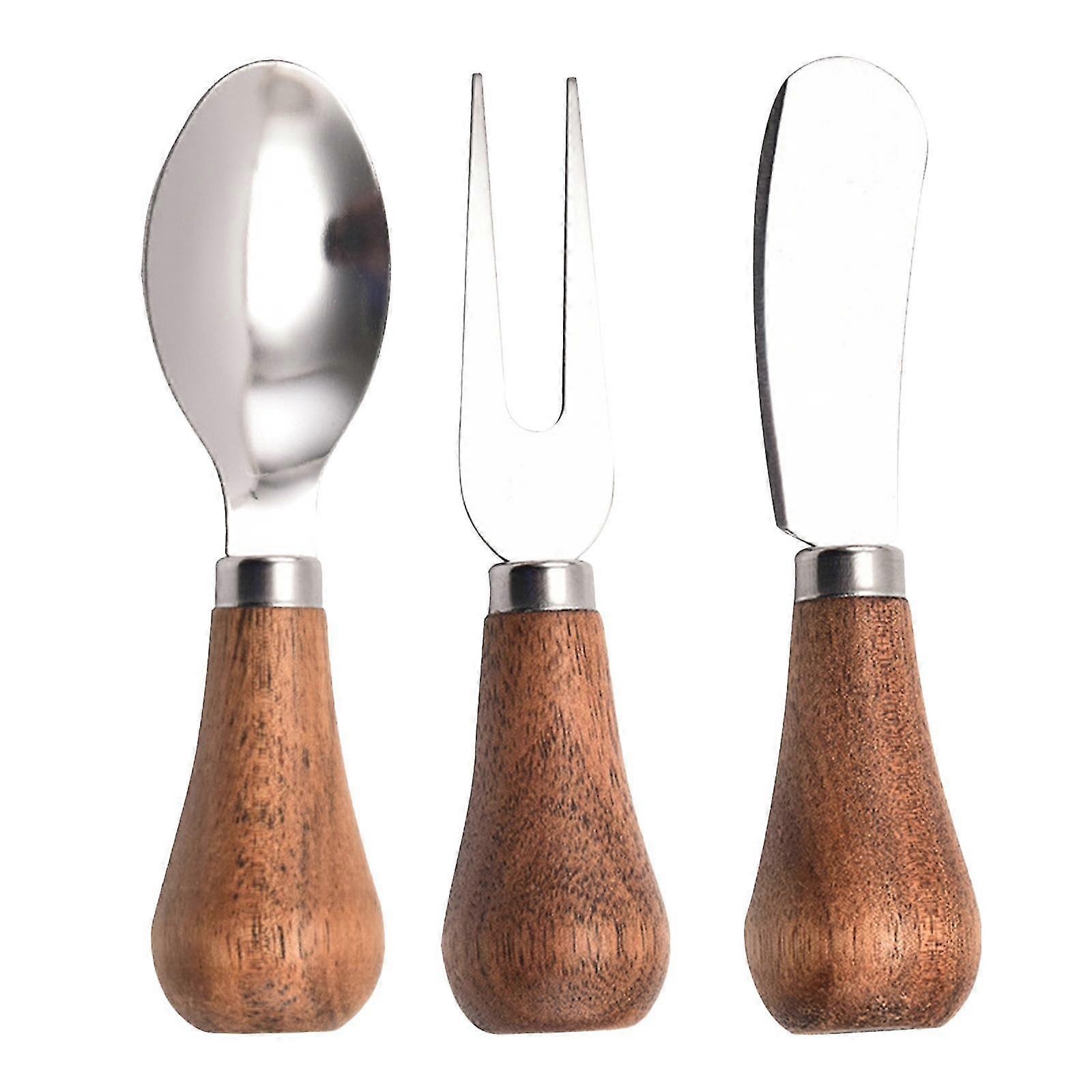 Cute Stand Butter Knife, Fork, Spoon Three Piece Set