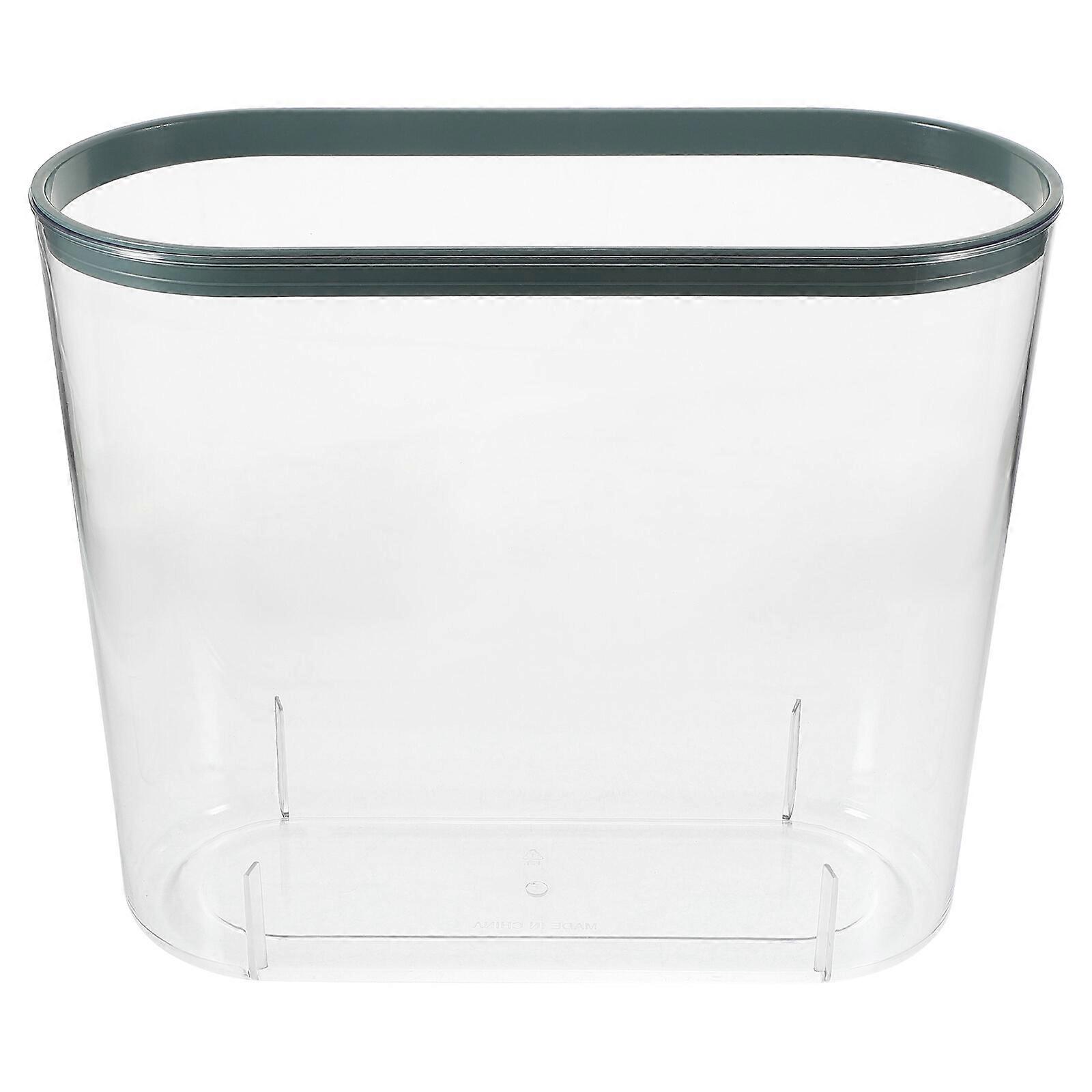 Clear Wastebasket Trash Can Garbage Container Bin Slim Garbage Can for Bathroom Kitchen
