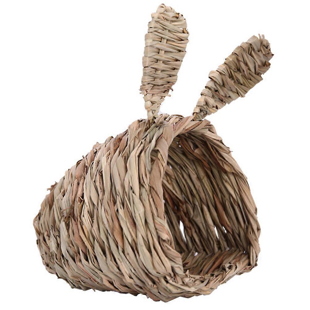 1Pc Handmade Woven Grass Nest Rabbit Sleeping Nest Practical Pet Supply
