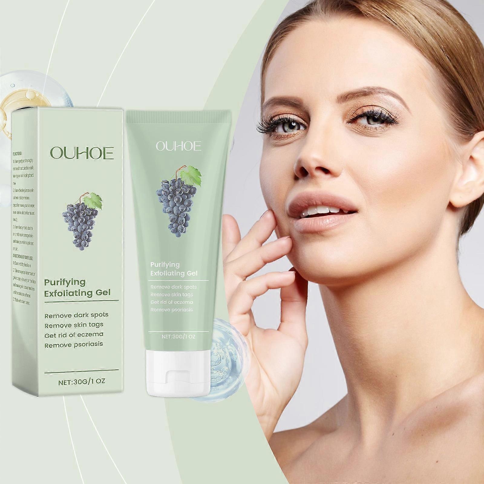 Purifying Exfoliating Gel, Deep Cleansing Face and Body Exfoliating Moisturizing Scrub Gel for All Skin Types