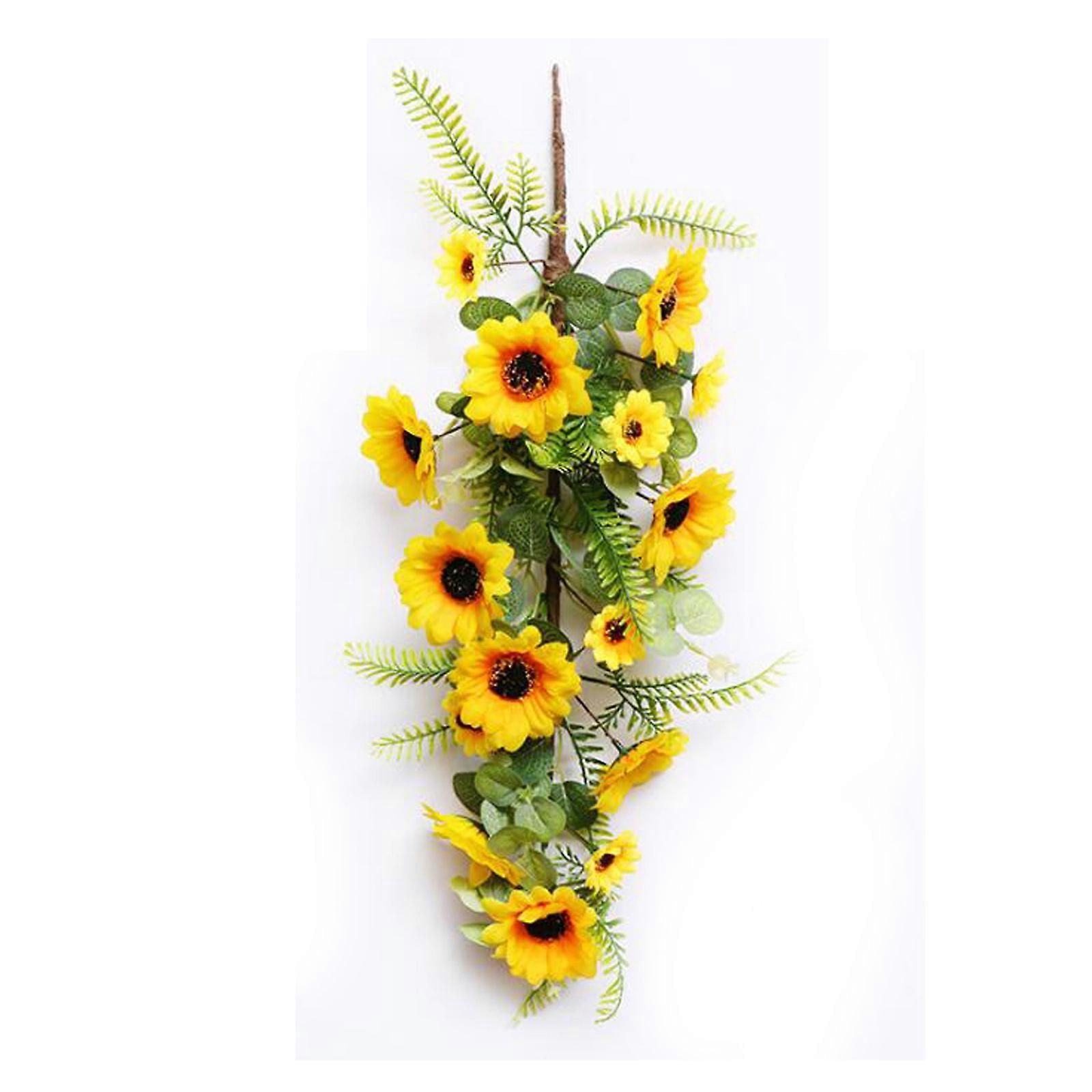 New Arrive Handmade Artificial Sunflower Swag 50cm, Ideal for Home or Event Decor for Spring and Summer