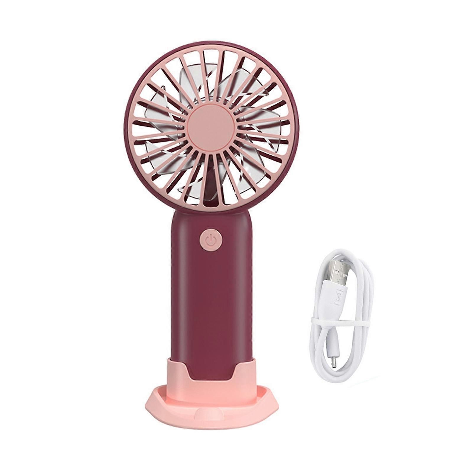 Handheld Small Fan Strong Airflow Low Noise Low Power Consumption Compact Size Portable Battery Operated Pocket Cooling Fan QingHai
