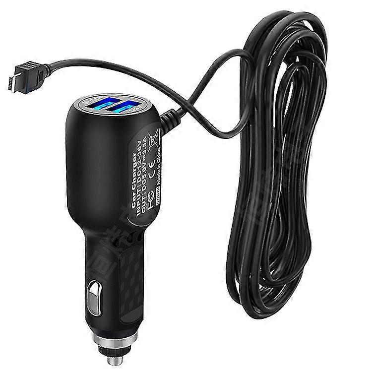 Cigarette Lighter Socket Drive Recorder Power Cable Dash Cam Power Lead Usb Qc3.0