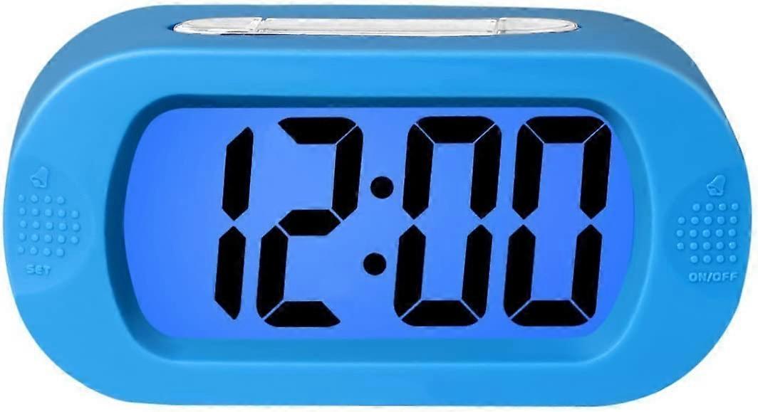 منبه رقمي خفيف ملون مع غفوة ، إعداد بسيط ، إنذار تدريجي ، يعمل بالبطارية ، مقاوم للصدمات