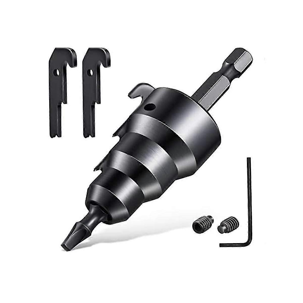 Power Conduit Reamer Tools Kit,3 Reamer Replacement Blades, 3 Set Screws,1 No. 2 Square Recess Bit