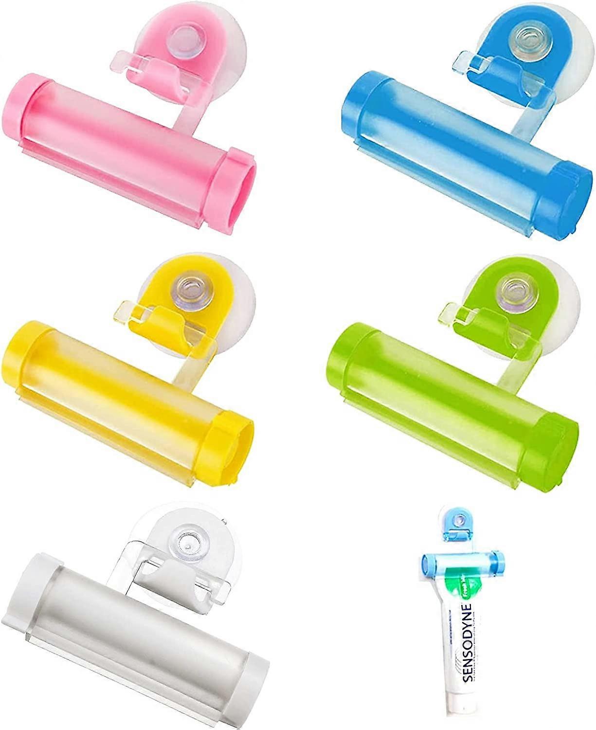 5 Pieces Squeezer Tubes, Toothpaste Dispenser, Rolling Tube Toothpaste, Toothpaste Holder, Toothpast