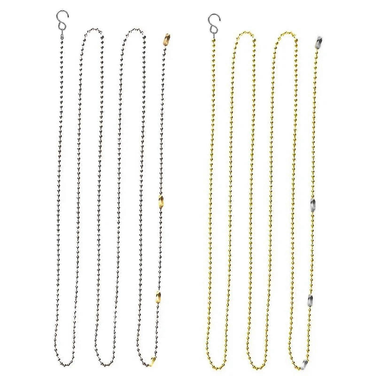 2pcs Height Chains With Hooks Accurate Appropriate Length Measuring Non-corrosive Volleyball Net Height Chains Training Equipment