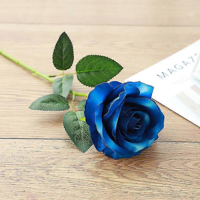 Artificial Rose, Decorative Fake Silk Flower With Single Stem, Realistic Flower (multicolor)