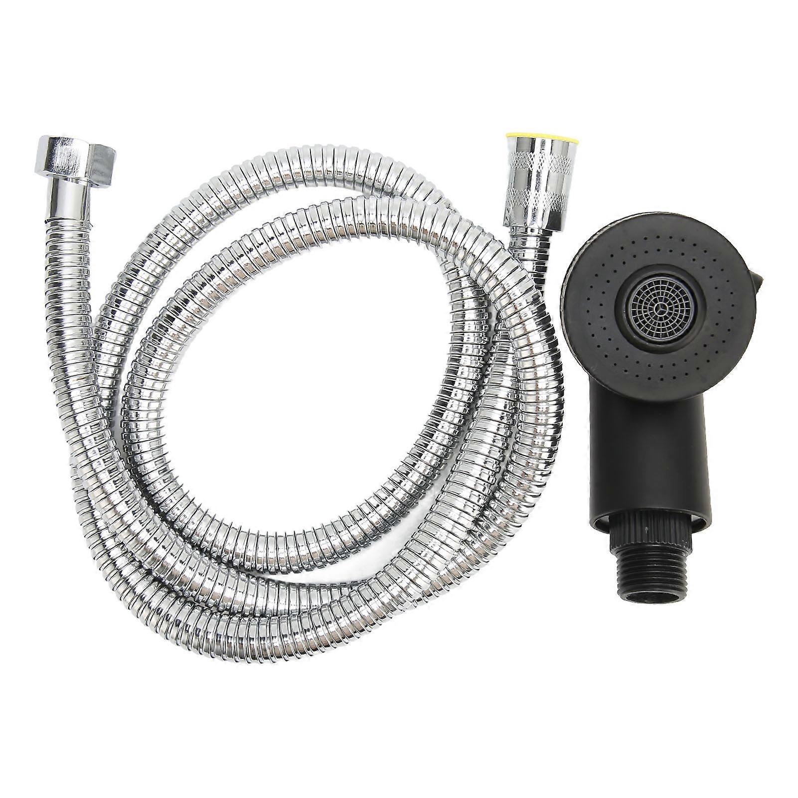 Shampoo Bowl Sprayer Head and Hose Set 2 Gear Anti Splashing Sink Sprayer 120cm Flexible Pipe for Salon Barbershop