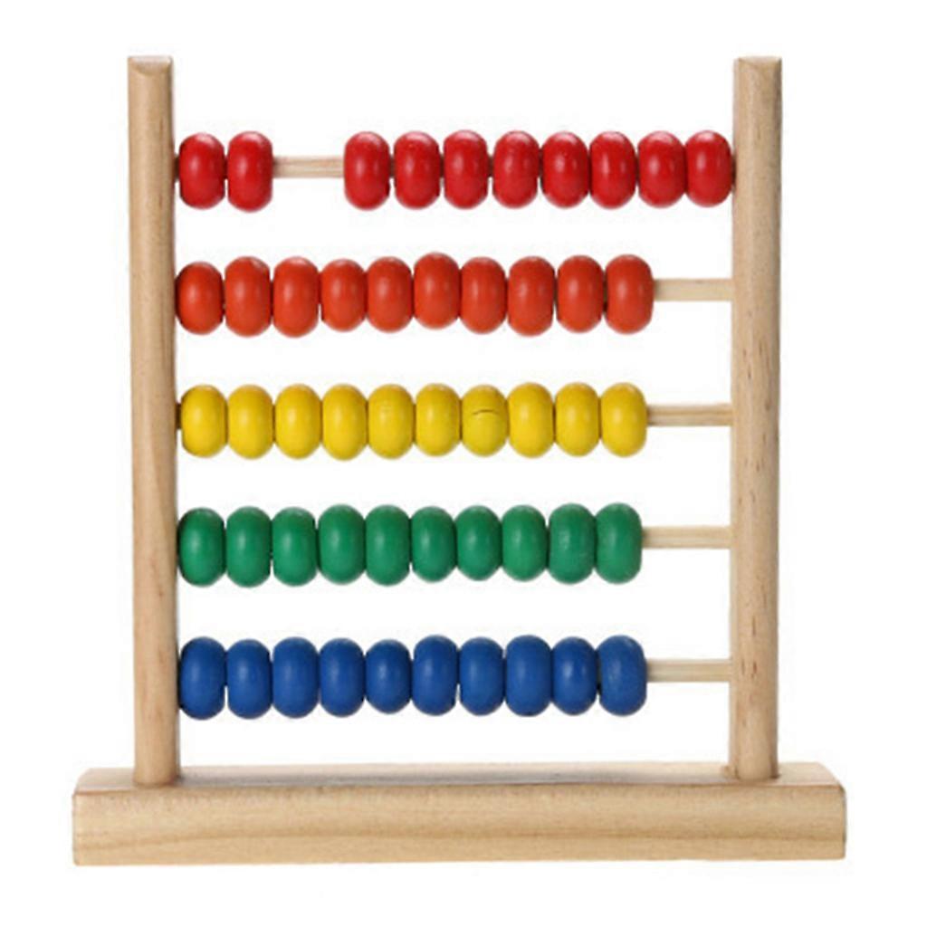 5 Column Abacus Math Teaching Props for Kindergarten Childrens Brain Activity