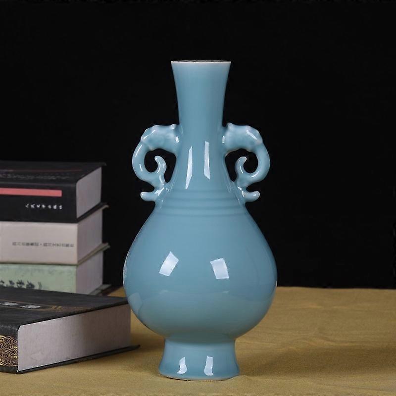 Antique-Style Qing Dynasty-Inspired Qingyu Vase