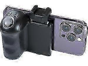 Phone Camera Grip With Zoom Remote, Smartphone Handle Holder With Wireless Shutter, Phone Filming Accessories Vlog Shooting