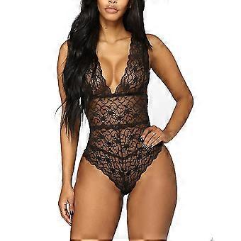 Women Sexy Lingerie Sheer Sleepwear Lace Teddy Underwear Babydoll Nightwear
