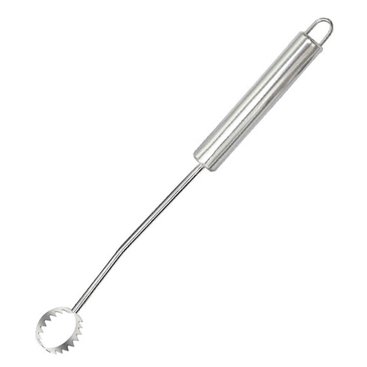 Lung Scraper Food Grade Stainless Steel Long Handle Sharp Zigzag Head Remove Poultry Lungs Chicken