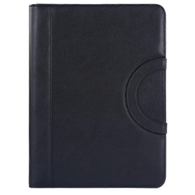 Portable Business Padfolio Portfolio Case Handle PU Leather Portfolio Folder compatible School Offic
