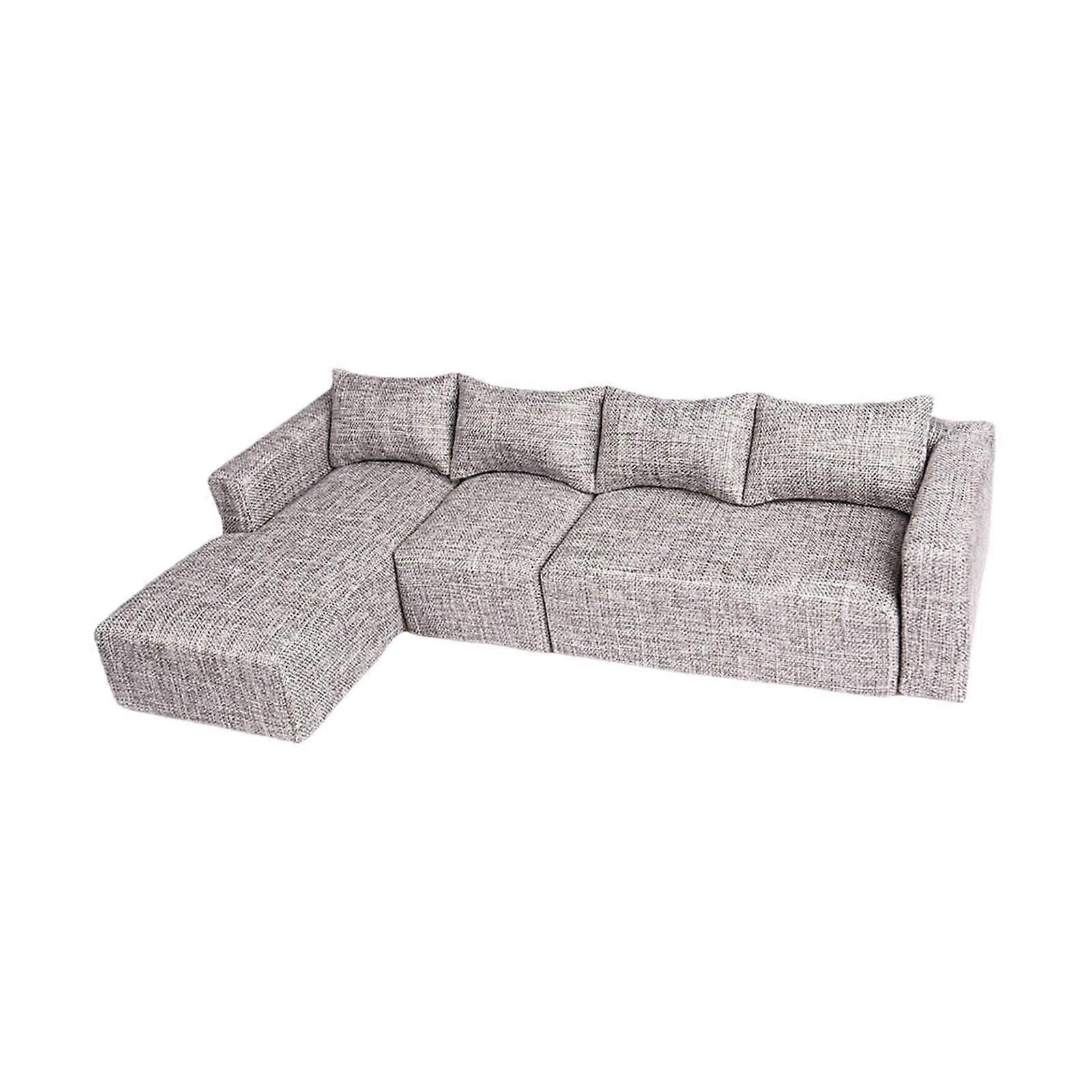 Miniature Sofa DIY Accs Mini Sovesofa Til 1:6 Dukkehus Rollespil DIY Model