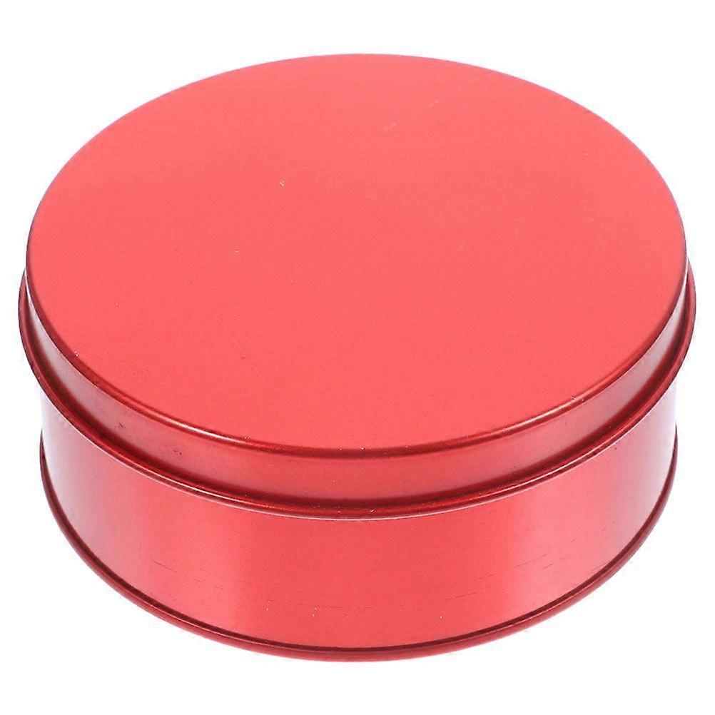Empty Round Candy Tin Classic Decorative Tinplate Box Xmas Candy Cookie Box