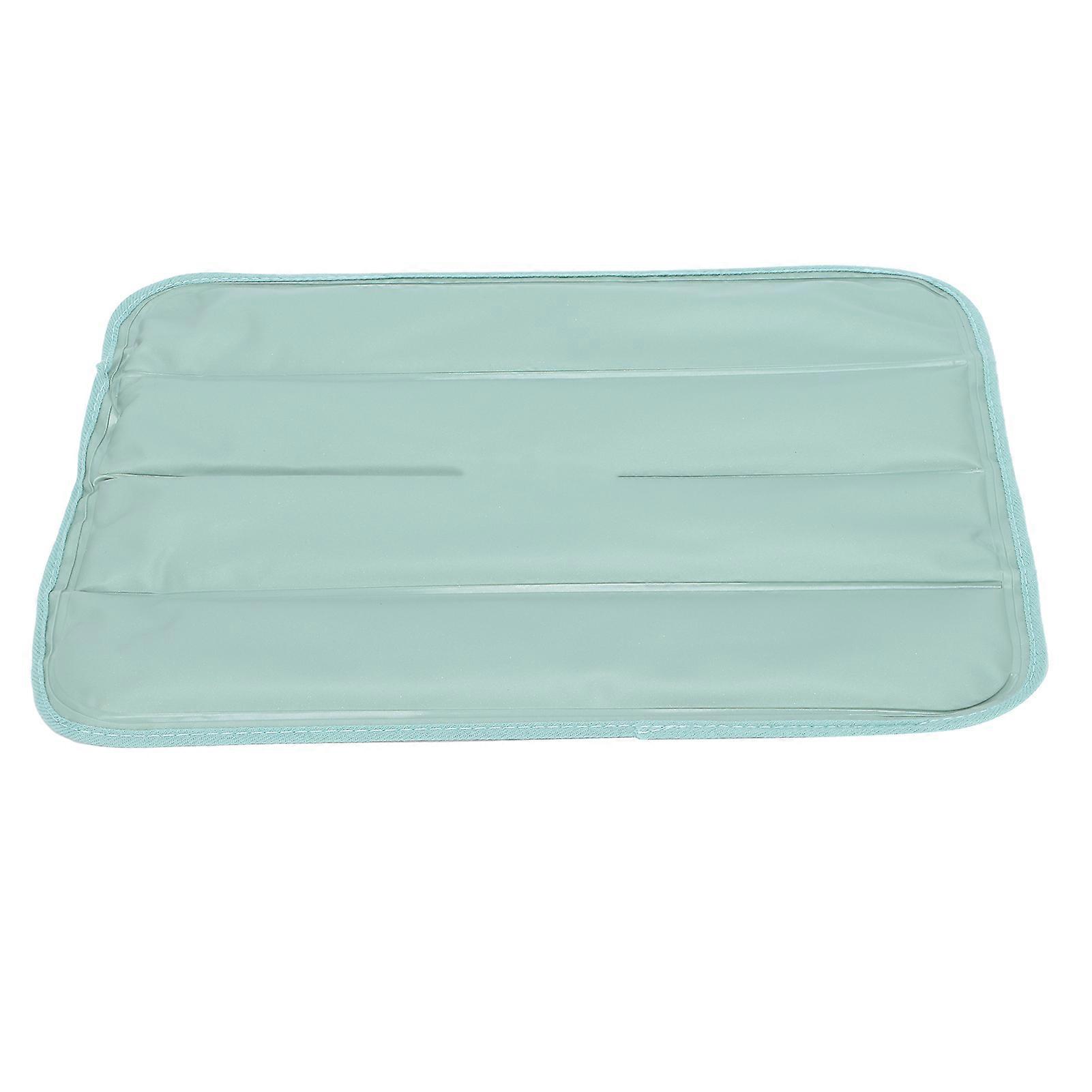 Print Ice Cushion Reusable Ice Cooling Mat Plastic Summer Cooling Pads for Car Office7555 Green