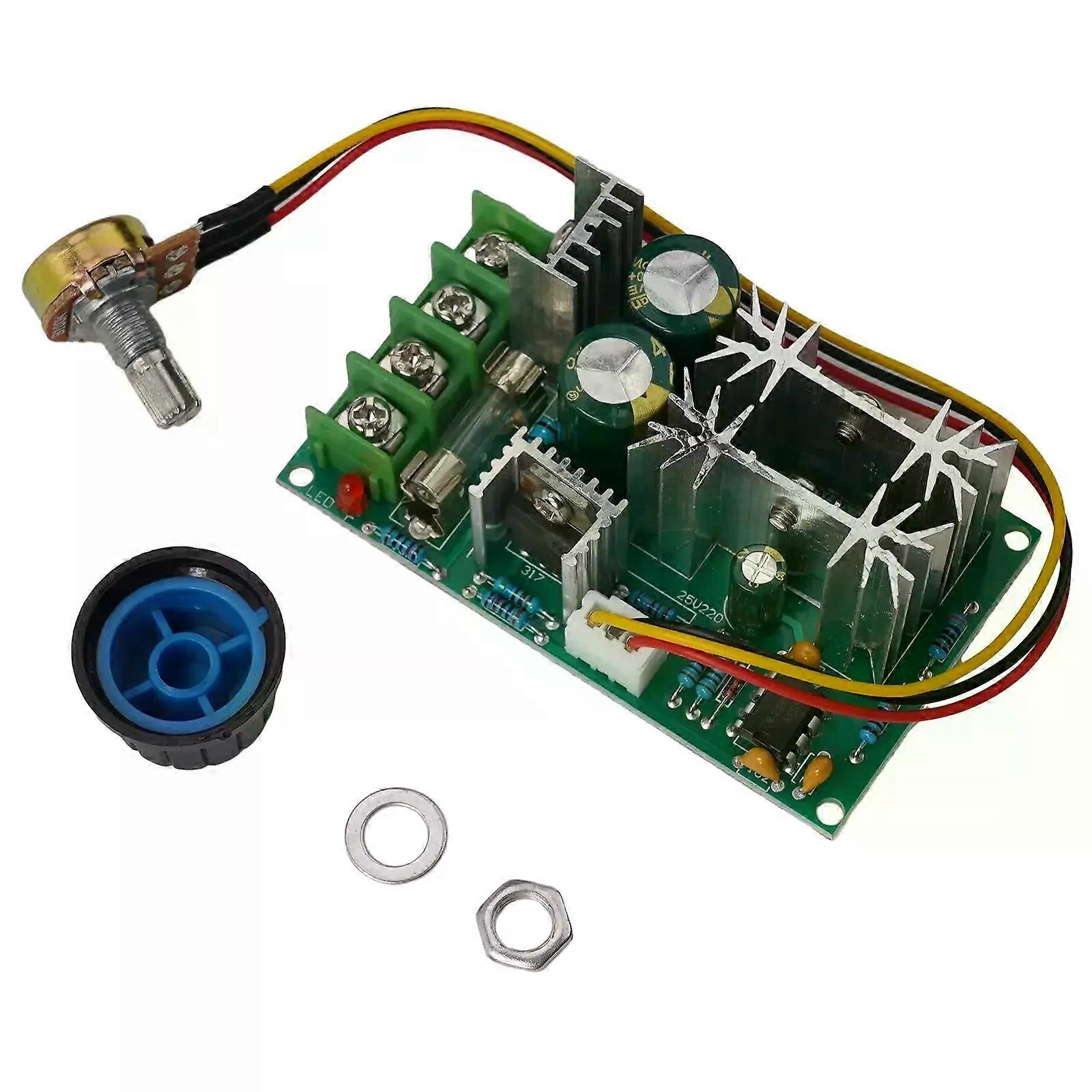 Motor Speed Regulator DC10-60V Driving Module PWM Controller 20A Copper Internal Conductor Potentiometer Electrical Equipment