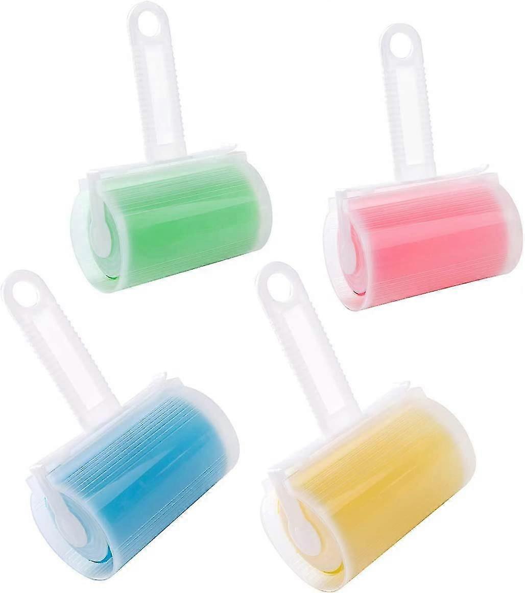 Washable Lint Rollers, 4 Adhesive Rollers, With Washable Anti-lint Roller Cover,0155