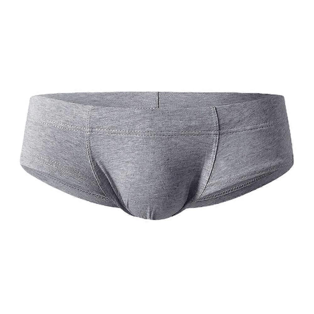 Cotton Breathable Low Waist U Convex Pouch Briefs For Men