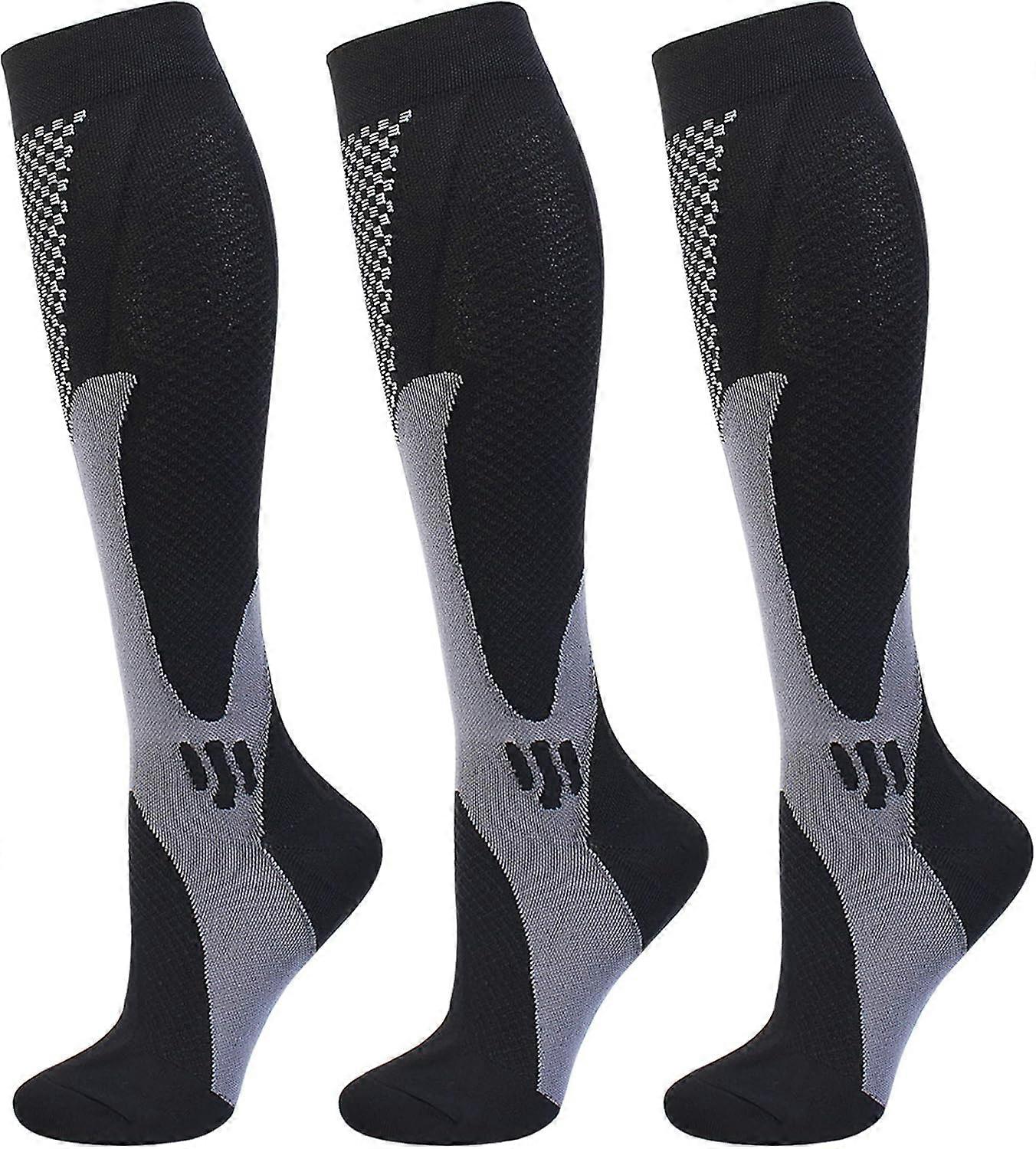 Compression Socks, Graduated Knee-High for Athletic Use